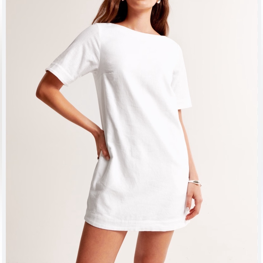 Abercrombie and Fitch Linen blend T-Shirt Dress - Picture 14 of 14